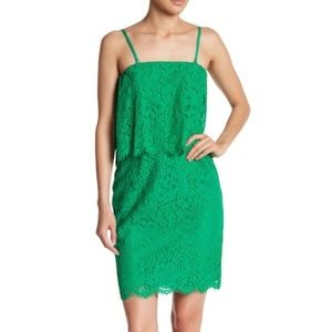 BB Dakota RSVP CiCi Jade Green Layered Lace Dress